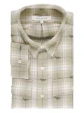 Maison Kitsuné fox-print check shirt - Neutrals