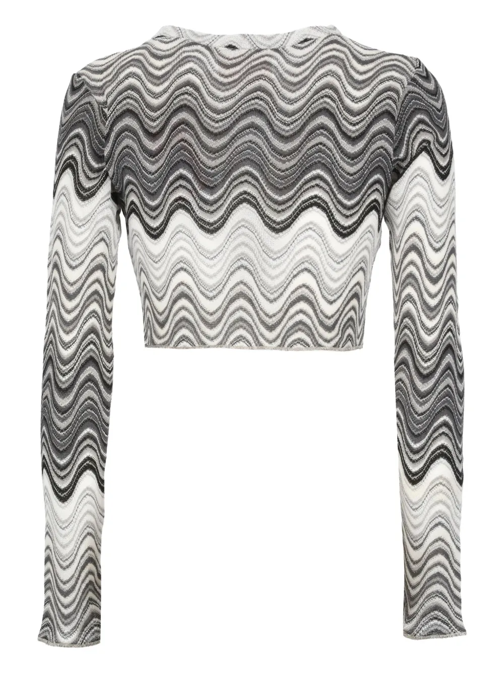 MC2 Saint Barth Siviglia wave-pattern top | Grey | Image 1