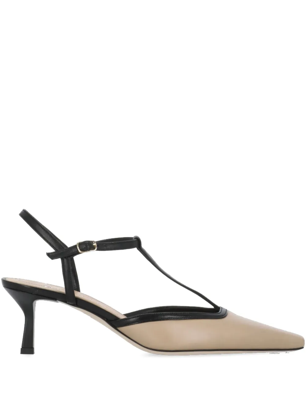 The Seller 70mm slingback t-bar pumps Neutrals