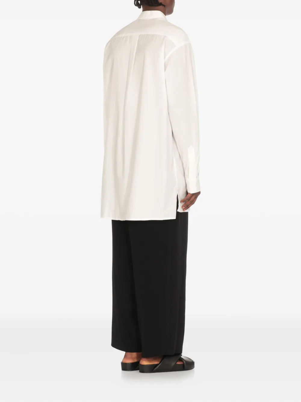 Yohji Yamamoto T-shirt met lange mouwen Wit