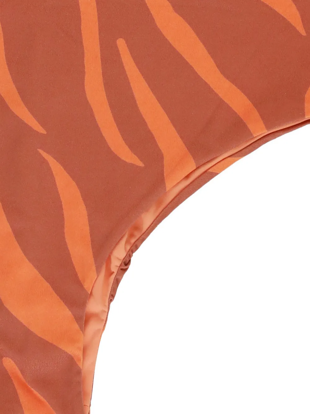 Fisico Badpak met zebraprint Oranje