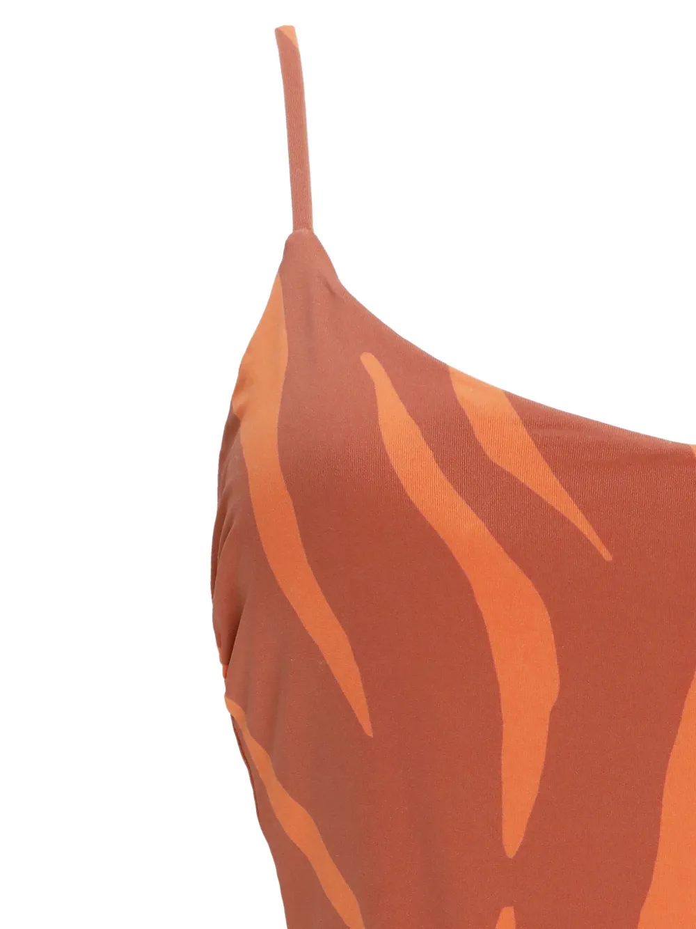 Fisico Badpak met zebraprint Oranje