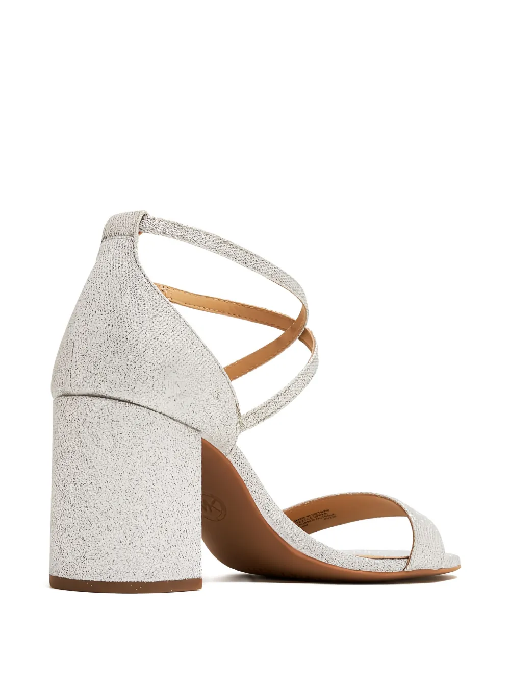 Michael Kors 80mm block-heel sandals Silver