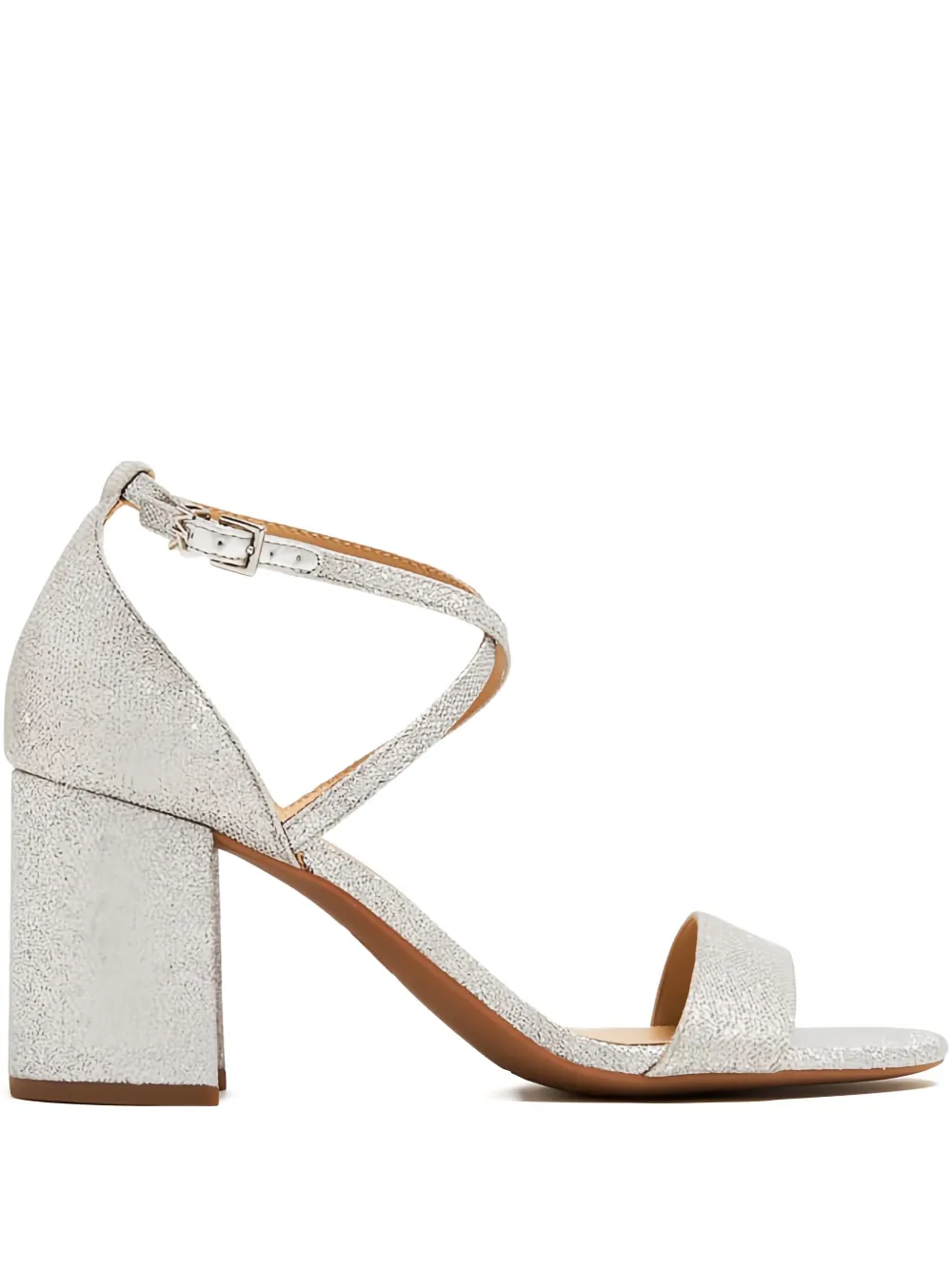 Michael Kors 80mm block-heel sandals Silver