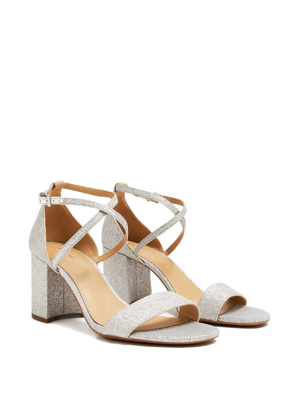 Michael Kors 80mm block-heel sandals Silver