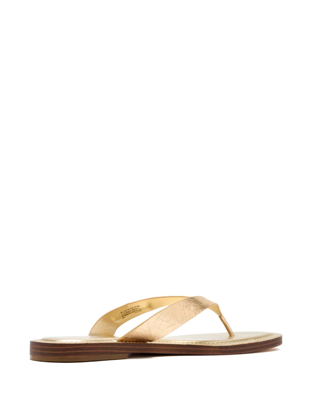 Michael Kors Koko metallic-leather thong flip flop | Image 2