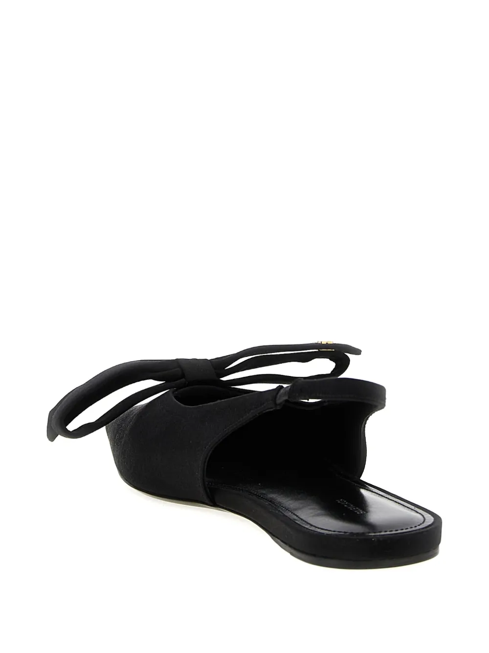 Balenciaga Nano Bow slingback flat pumps Black
