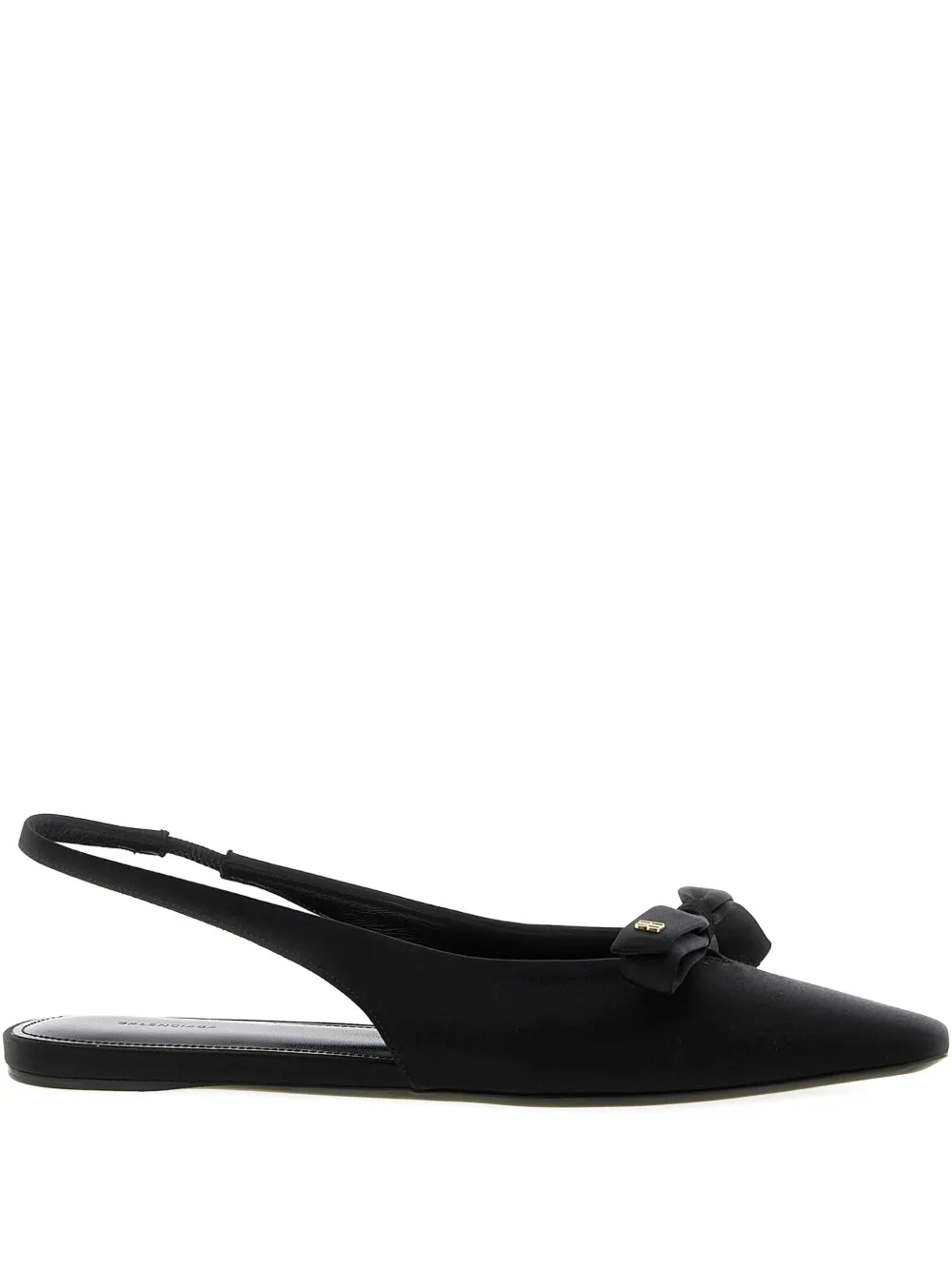 Nano Bow slingback flat pumps