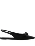 Balenciaga Nano Bow slingback flat pumps - Black
