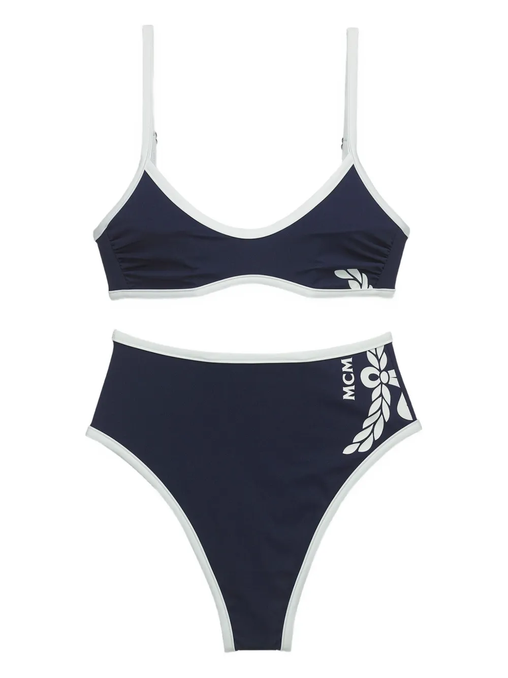 logo-detail high-waisted bikini