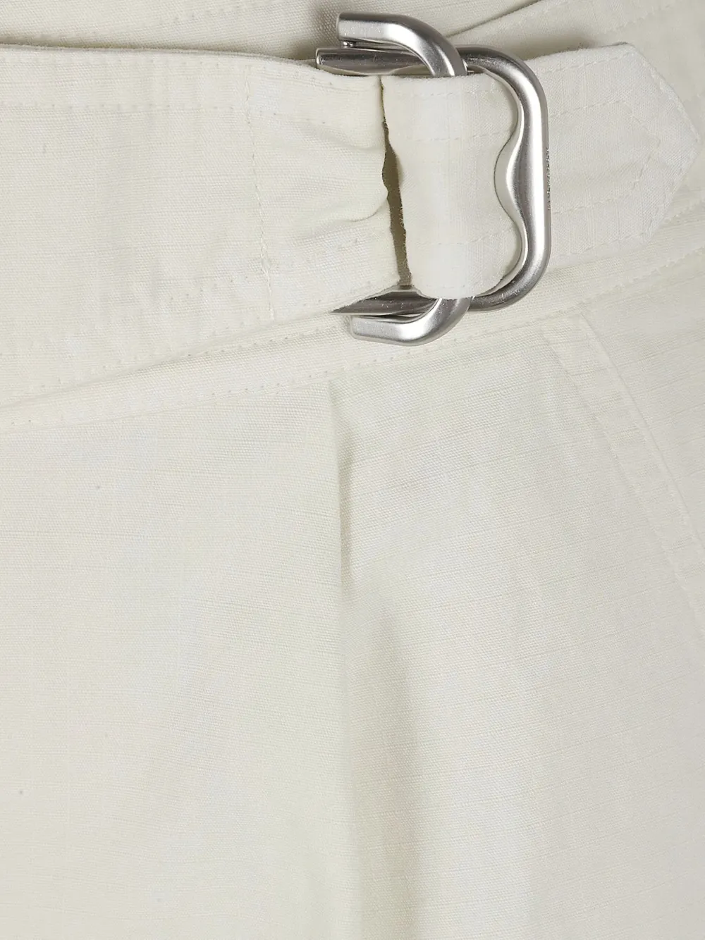  Burberry Buckle Shorts - White 