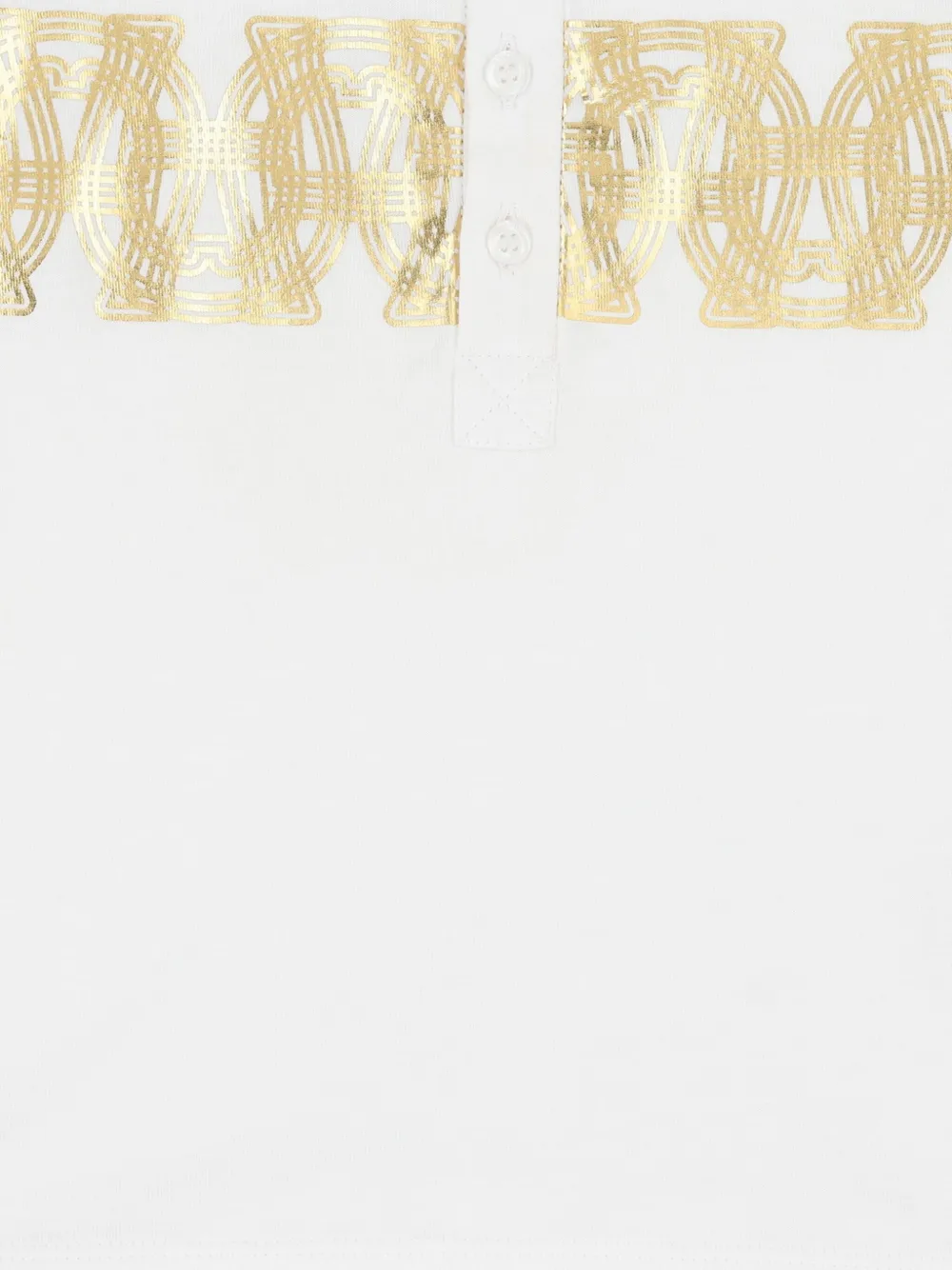 Aigner Kids logo cotton polo shirt Wit