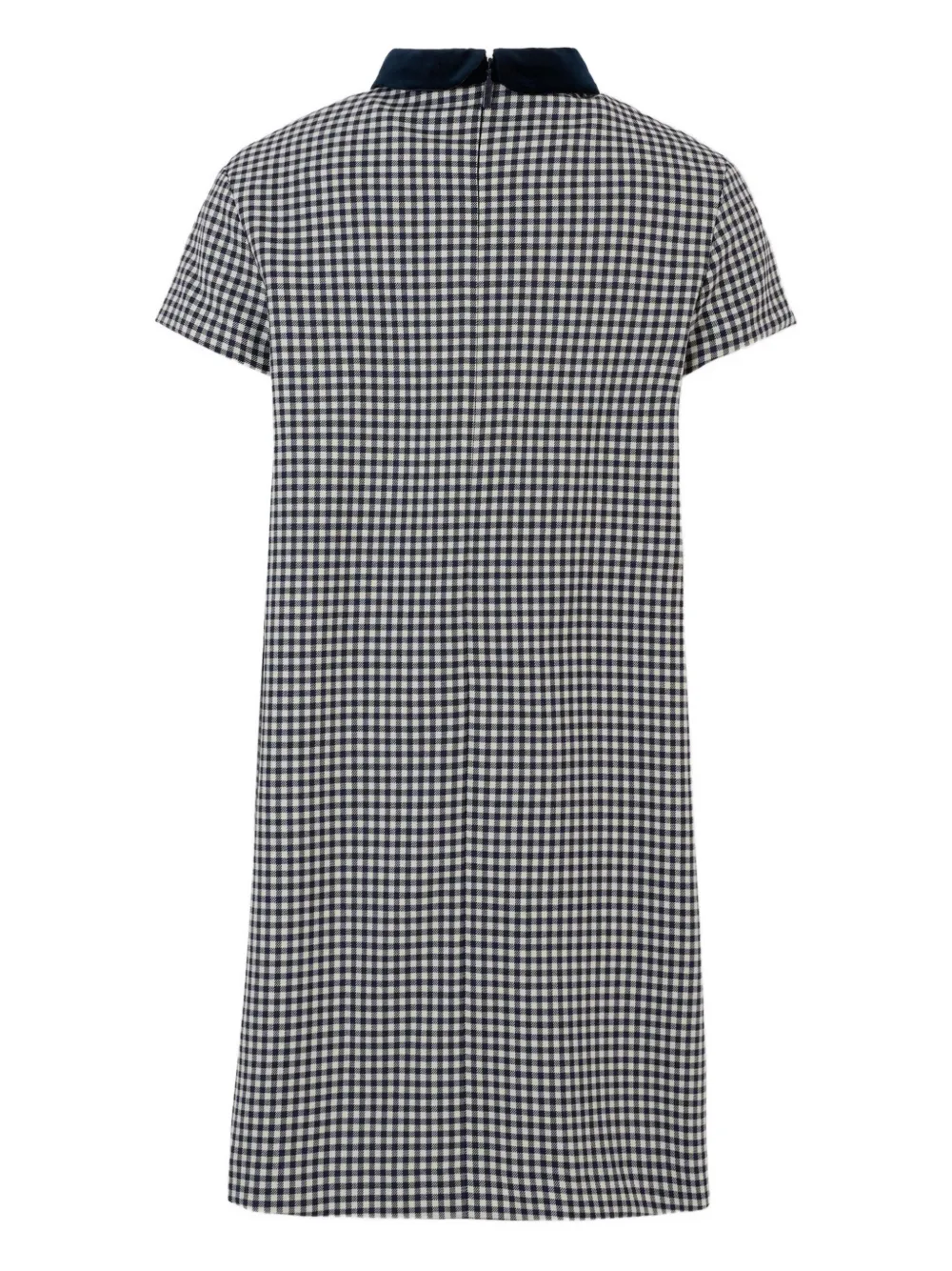 Gucci Kids Midi-jurk met gingham ruit Blauw