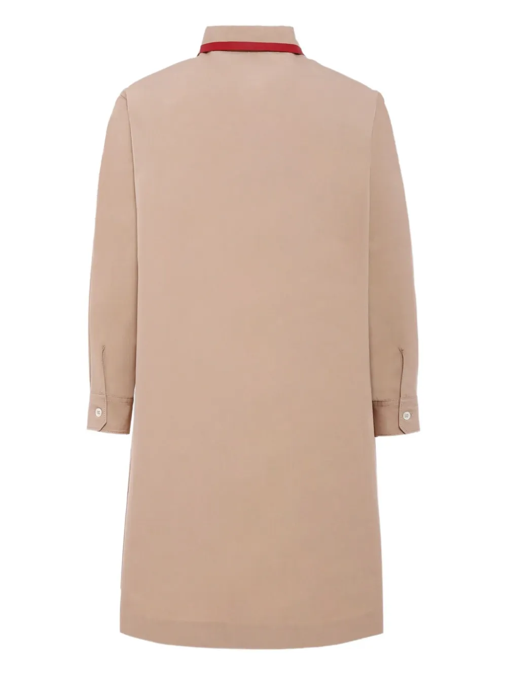Gucci Kids Jurk met lange mouwen en zak Beige