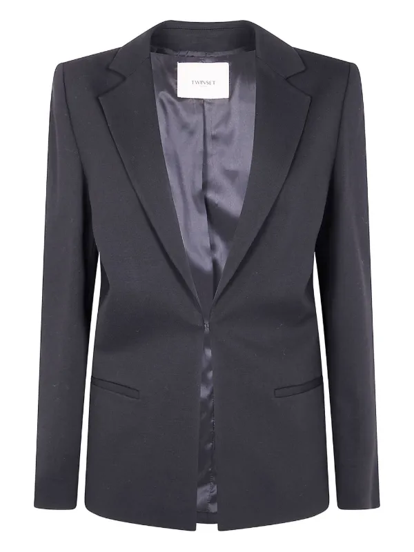 新品未使用【定価53,900円】TWINSET milano ブラックジャケット 