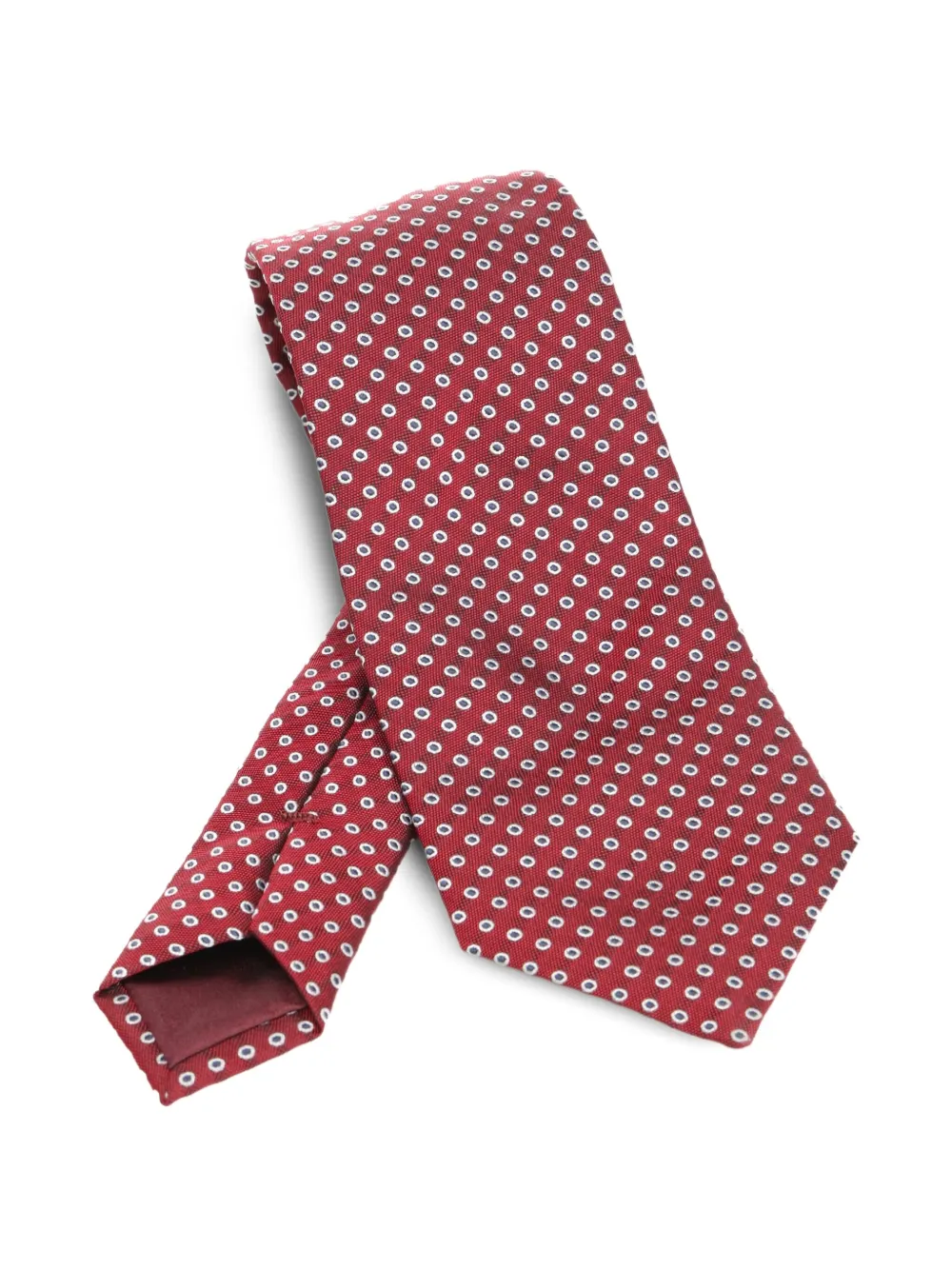 Giorgio Armani dot-pattern silk tie | Red | Image 1