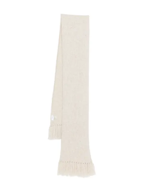 Lardini fringed knitted scarf