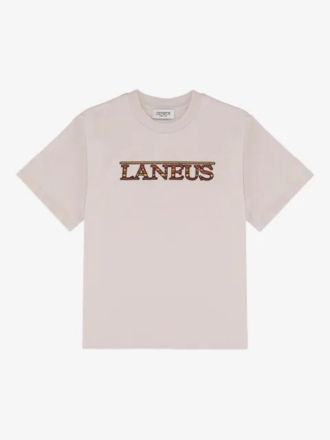 LANEUS KID logo-embroidered jersey T-shirt