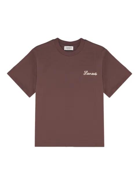 Laneus embroidered-logo jersey T-shirt