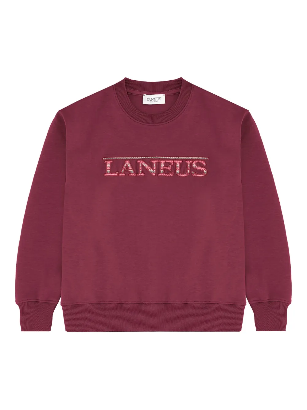 Laneus interlock embroidered sweatshirt | Red | Image 1