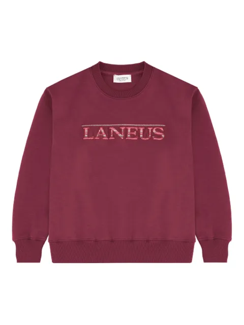 Laneus interlock embroidered sweatshirt