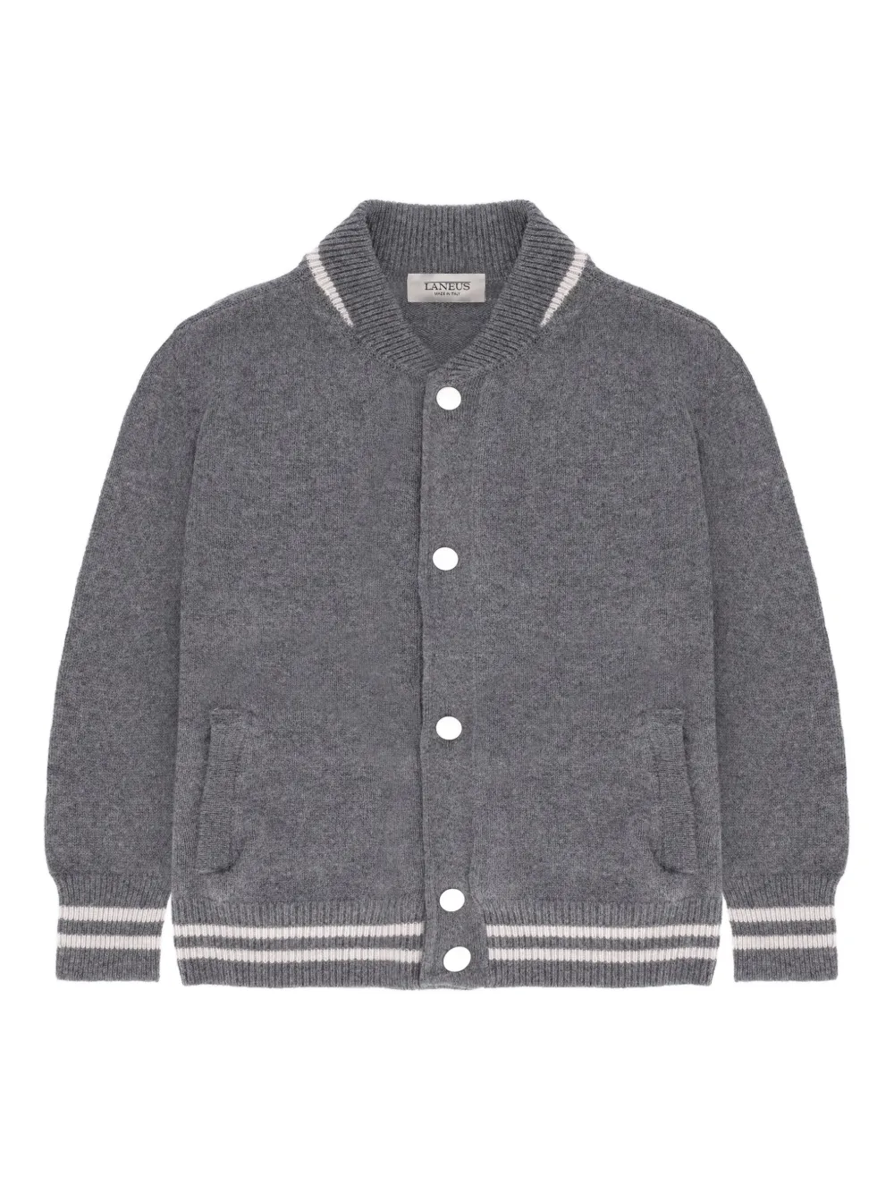 Laneus knitted bomber jacket | Grey | Image 1