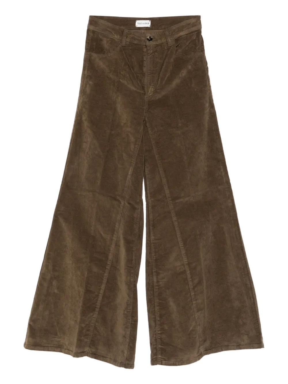 TRUE AVENUE Ribfluwelen broek Bruin