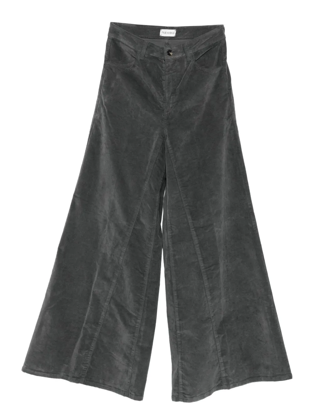 TRUE AVENUE Ribfluwelen broek Grijs