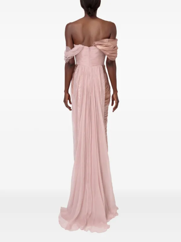 iris bias cut maxi dress rose Iris Corset Maxi Dress