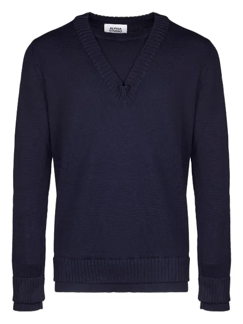 ALPHA STUDIO V-neck sweater