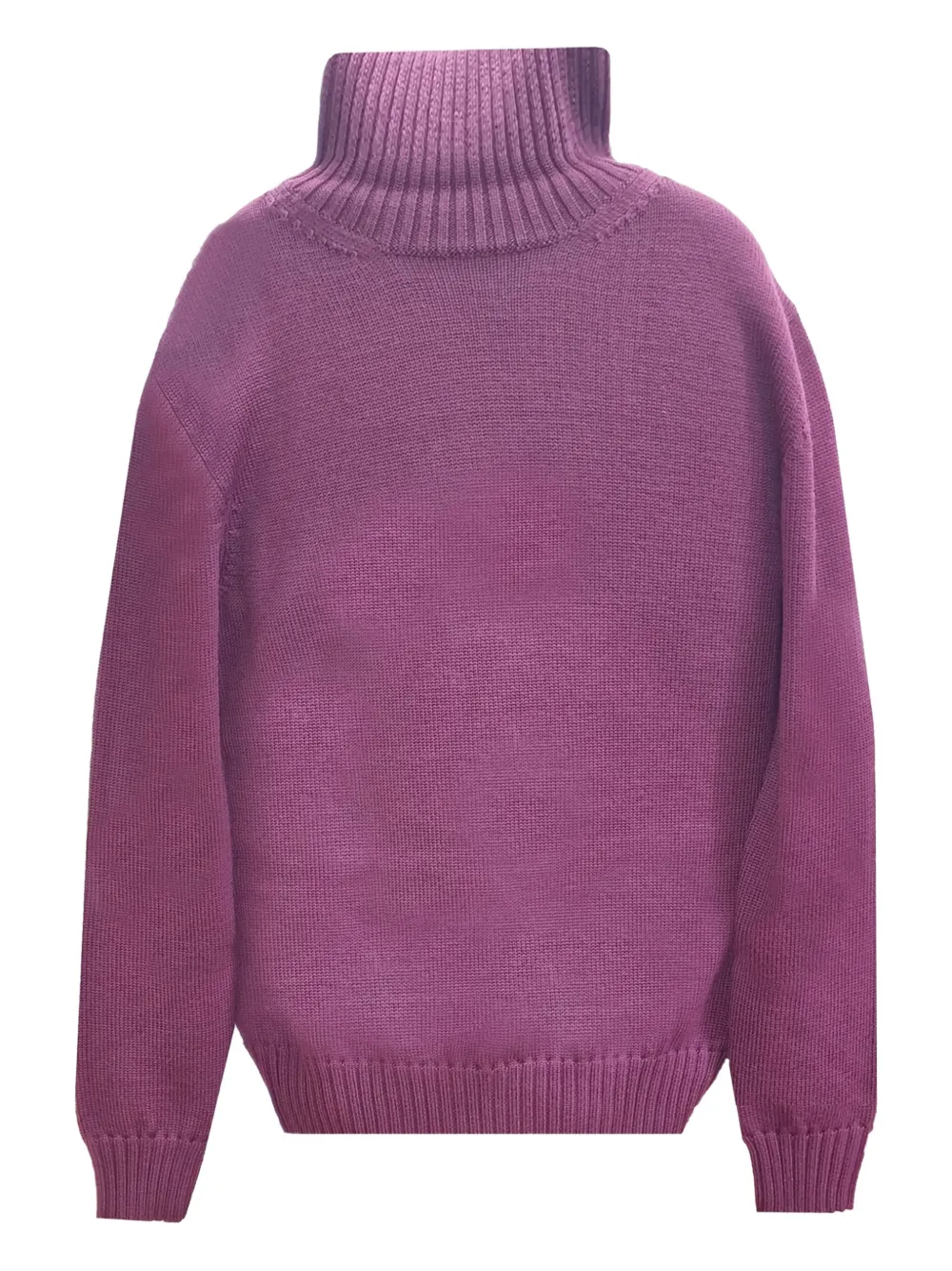 turtleneck ribbed sweater