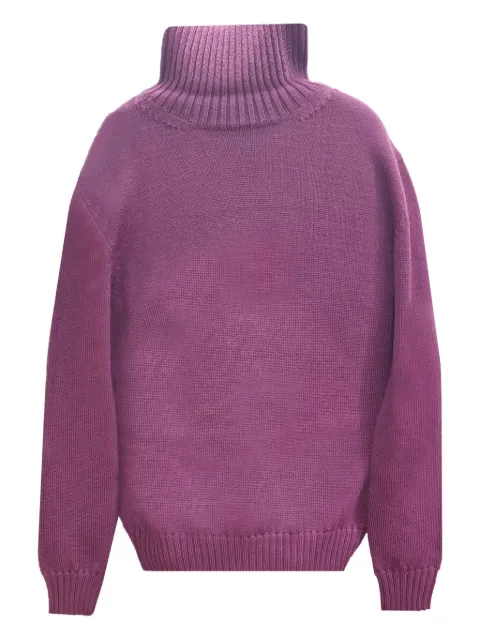 ALPHA STUDIO turtleneck ribbed sweater