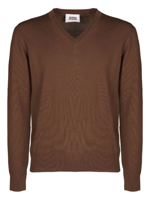 ALPHA STUDIO V-neck sweater
