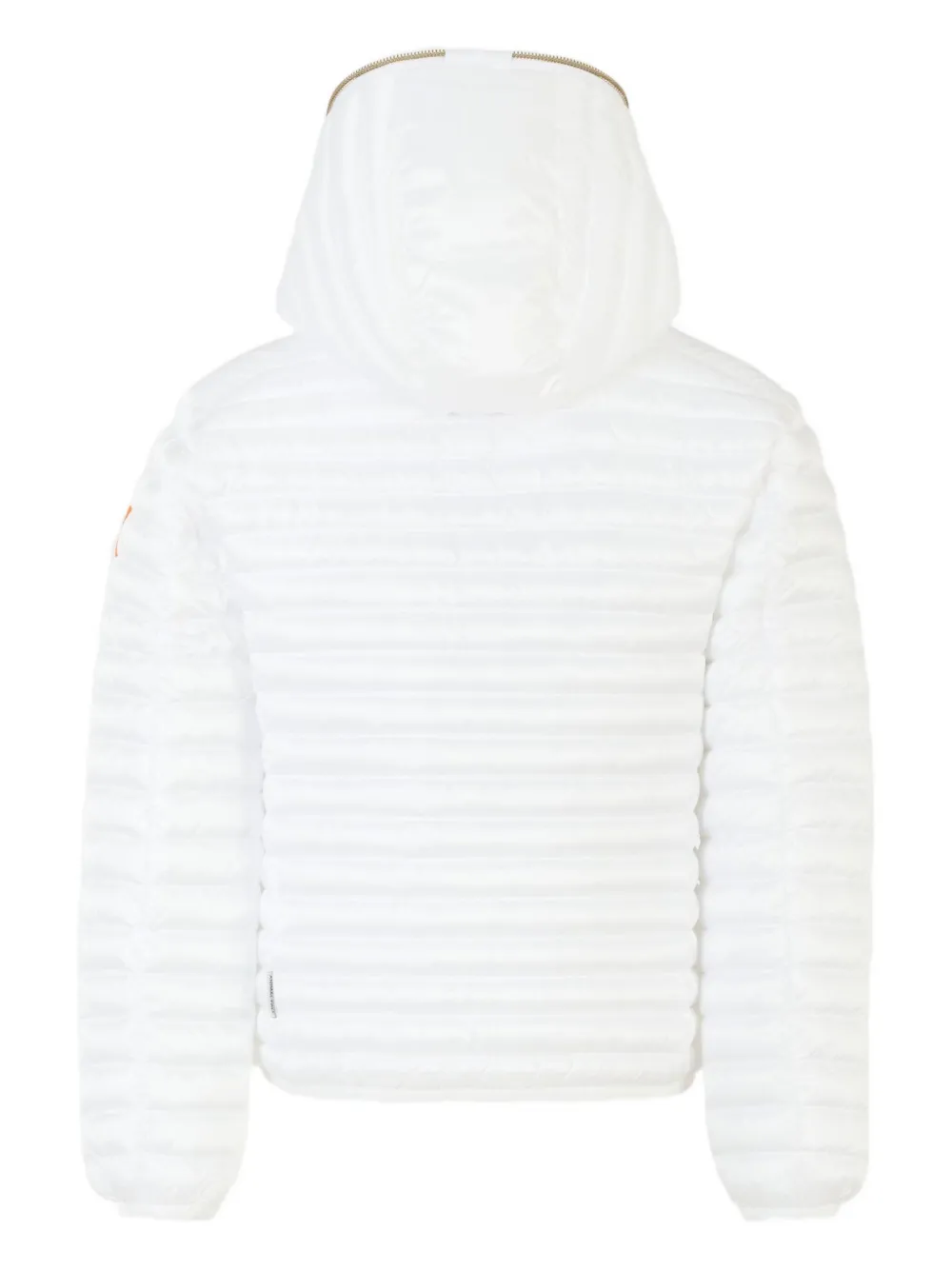 Save The Duck Hooded Quilted Padded Jacket In White