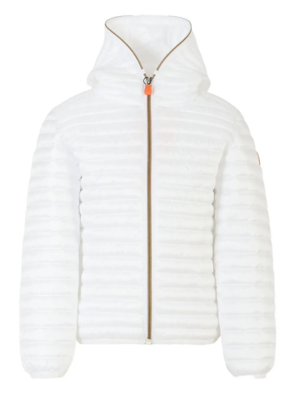 Save The Duck Kids' Hooded Quilted Padded Jacket In White
