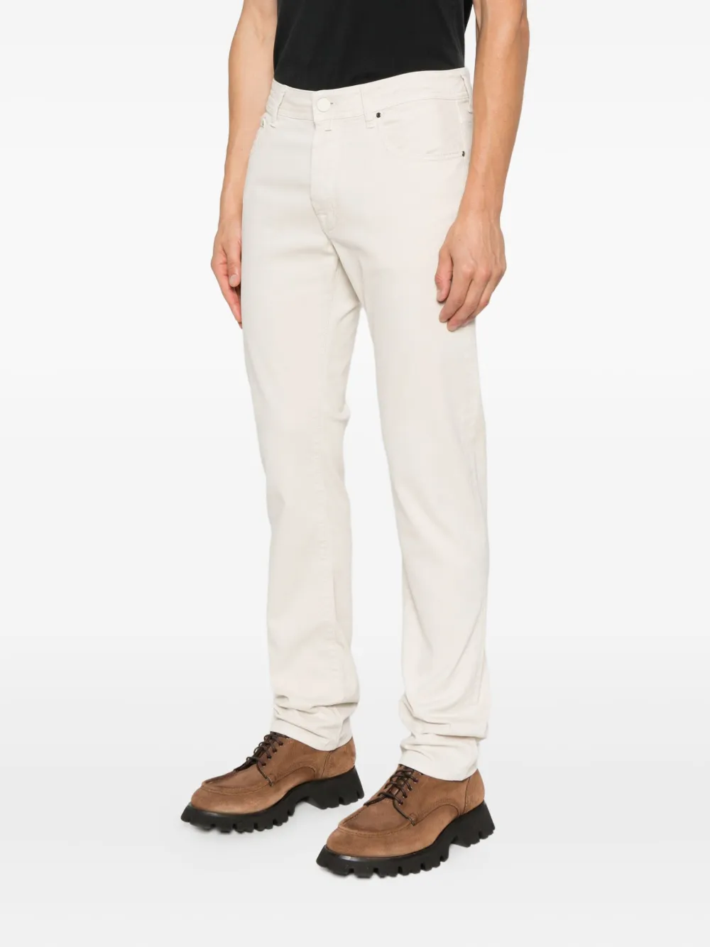 Jacob Cohën Broek met vijf zakken Beige