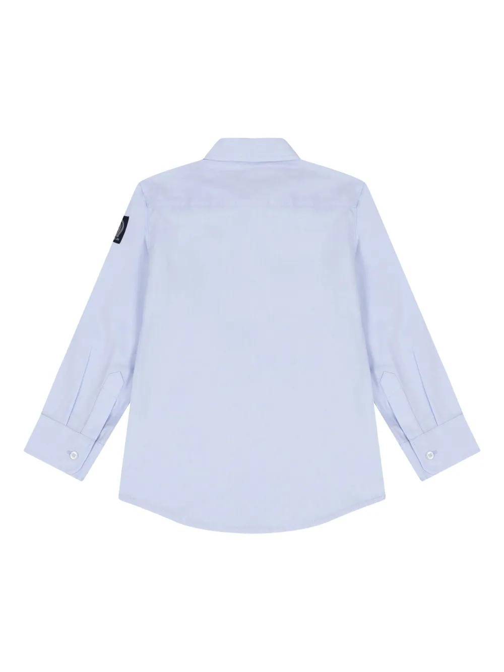 Aigner Kids logo-detail geometric-pattern shirt Blauw
