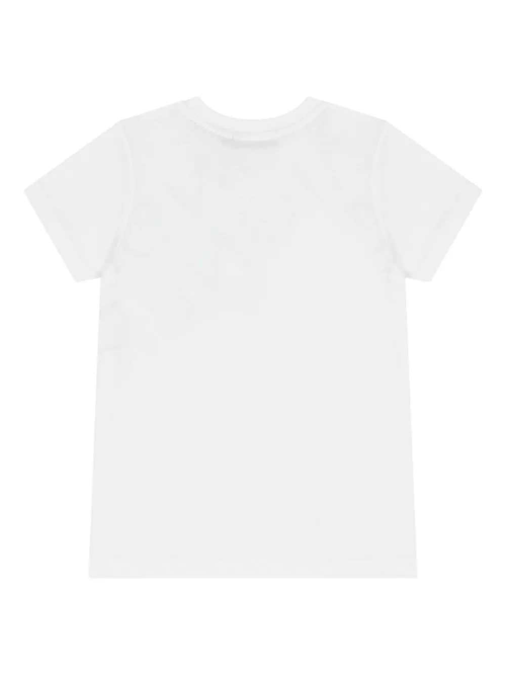 Aigner Kids diagonal-logo T-shirt Wit