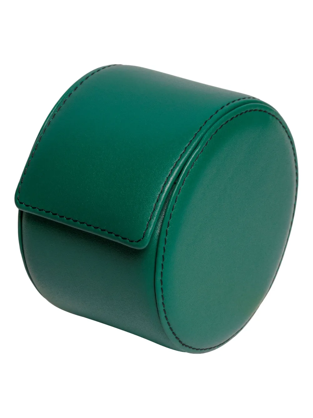 Kross Studio Leather Cylindrical Watch Case In Green