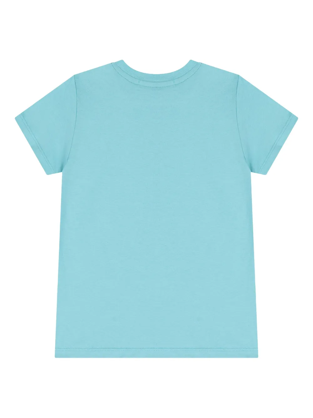 Aigner Kids T-shirt met diagonaal logo Blauw
