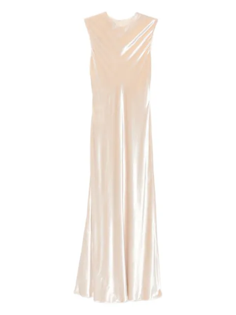 Alberta Ferretti silk slip midi dress