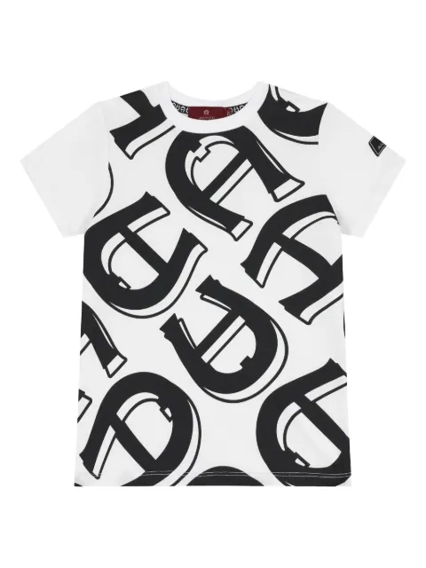 Aigner Kids logo-print cotton T-shirt