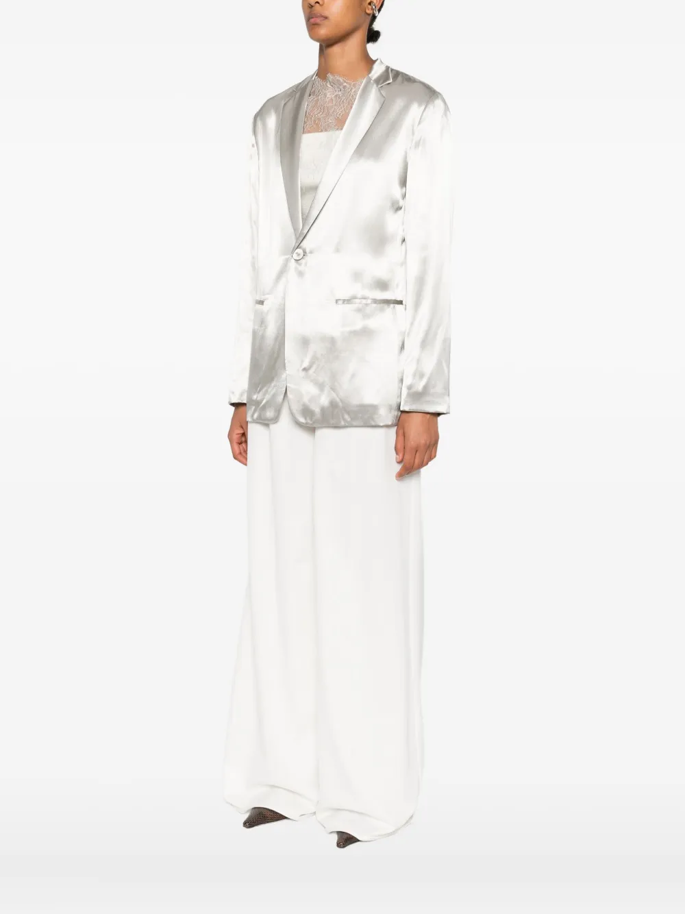 Alberta Ferretti Single-breasted Jacket In Black