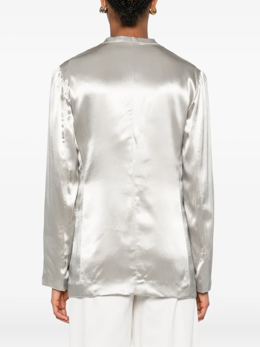 Alberta Ferretti Single-breasted Jacket In Black