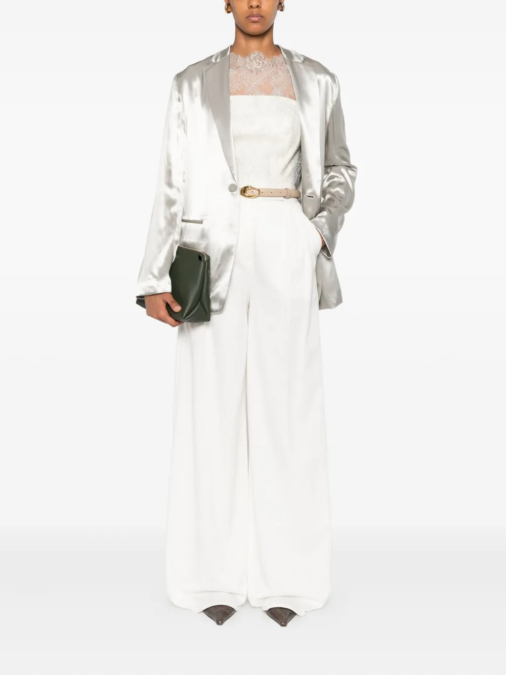 Alberta Ferretti Single-breasted Jacket In Black