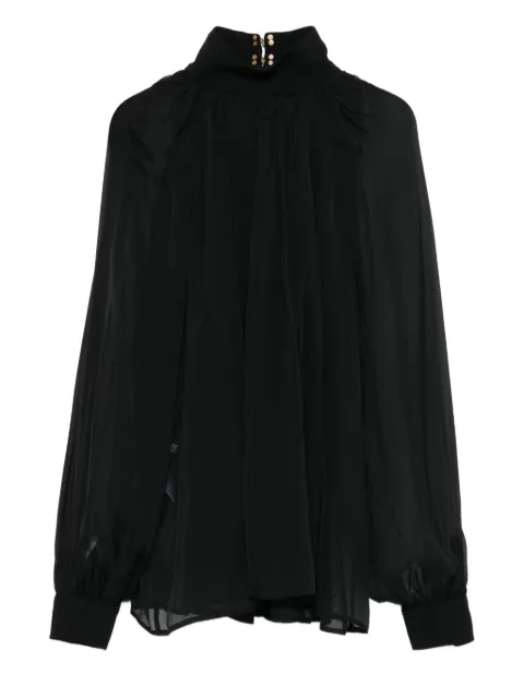 Elisabetta Franchi Bluse mit Kristallen