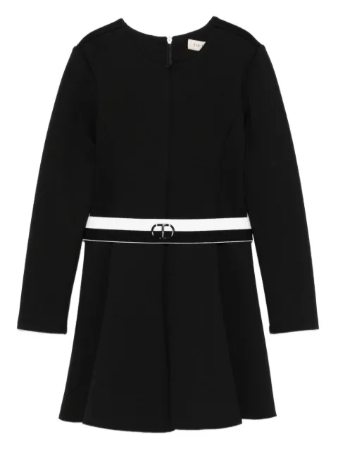 TWINSET Kids belted flared dress