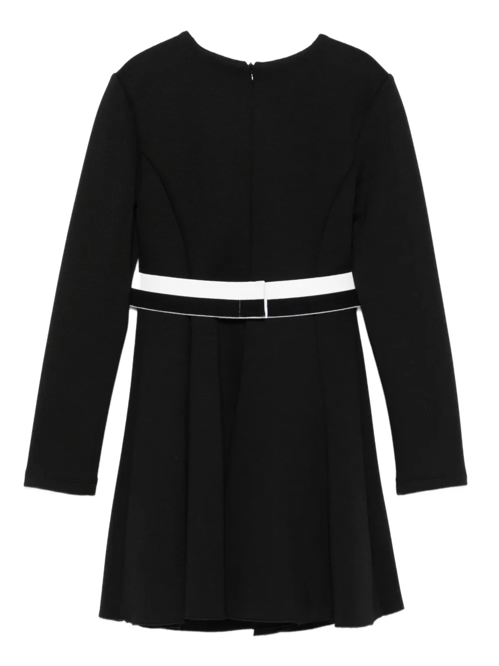 TWINSET Kids belted flared dress Zwart