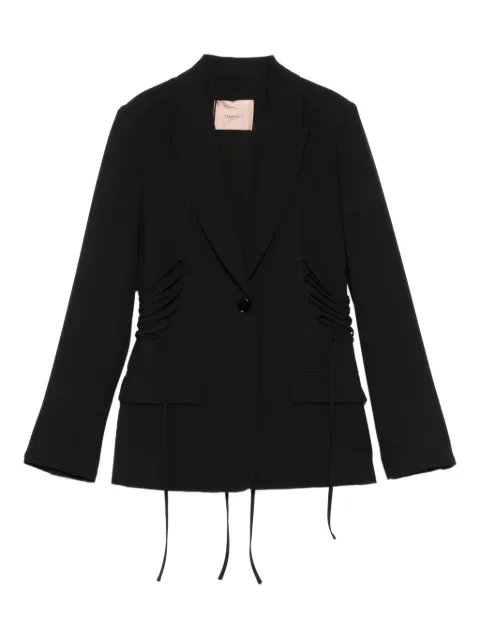 TWINSET straps-detail button-fastening jacket