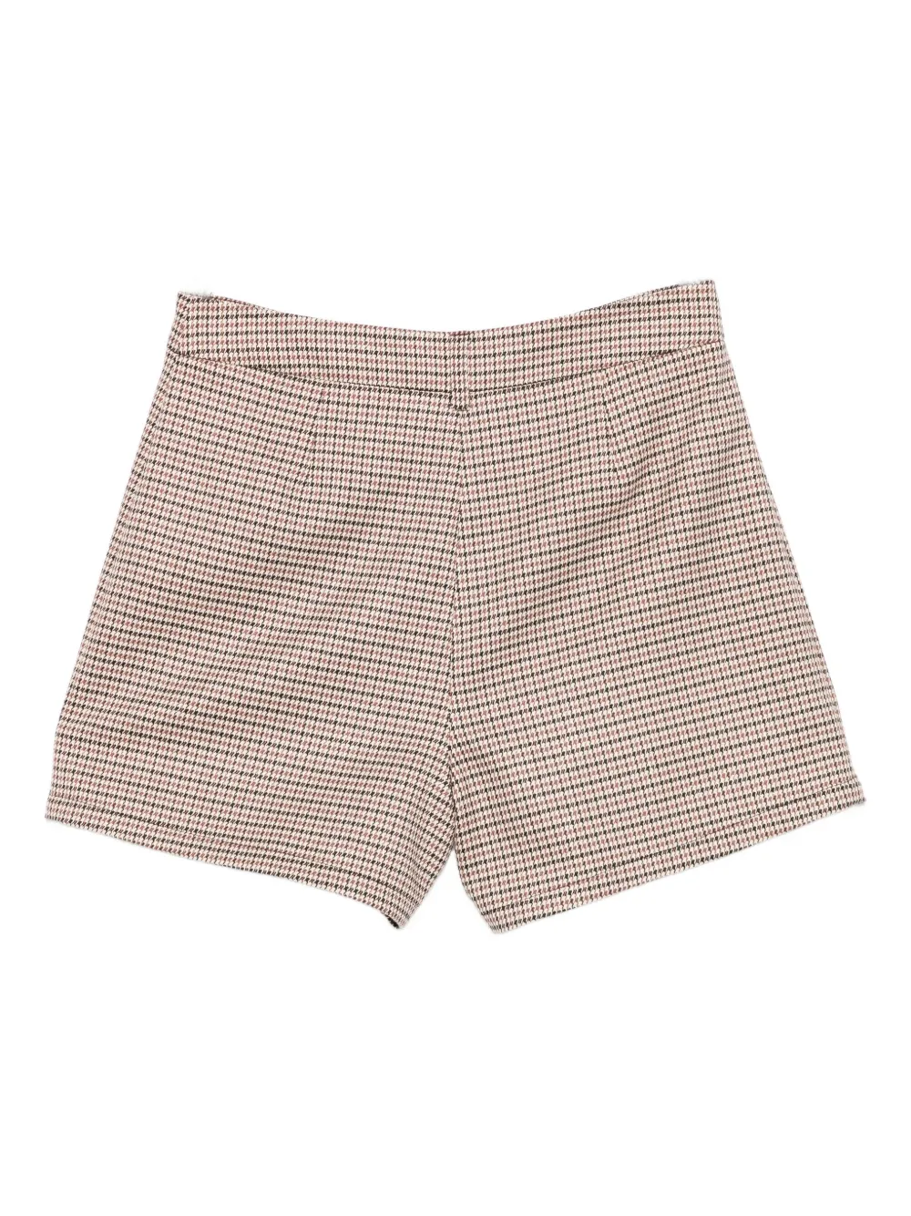 TWINSET Kids Geplooide shorts met pied-de-poule print Beige